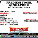 PREDIKSI TOGEL SINGAPORE 08 FEBRUARI 2024