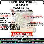 PREDIKSI TOGEL TOTOMACAU 4D P5 31 MARET 2024