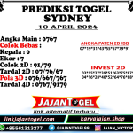 PREDIKSI SYDNEY 10 APRIL 2024