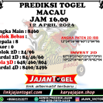 PREDIKSI TOGEL TOTOMACAU 4D P3 12 APRIL 2024