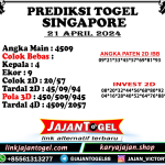 PREDIKSI SINGAPORE 21 APRIL 2024