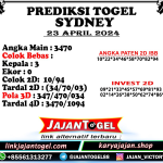 PREDIKSI SYDNEY 23 APRIL 2024