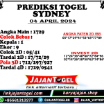 PREDIKSI SYDNEY 04 APRIL 2024