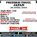 PREDIKSI JAPAN 26 APRIL 2024