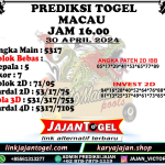 PREDIKSI TOGEL TOTOMACAU 4D P3 30 APRIL 2024